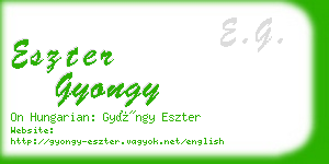 eszter gyongy business card